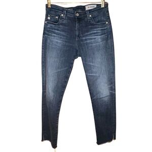 AG Adriano Goldschmied Prima Crop Cigarette Jeans 27R Raw Hem‎ Stretch